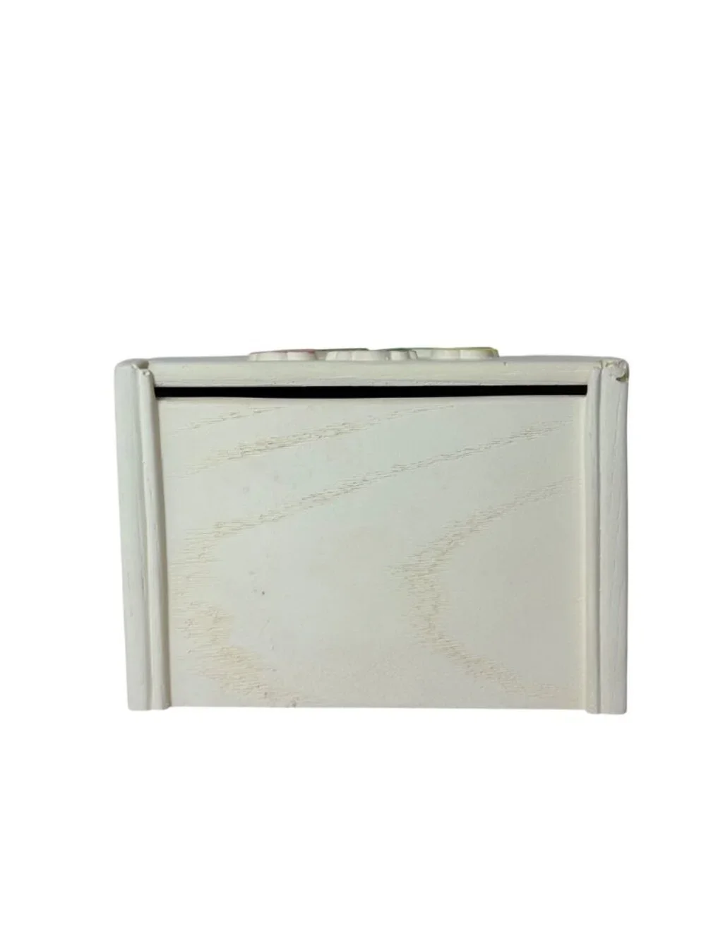 Vintage FTD Recipe Card Box Retro USA Floral Hinged Lid Holder Kitchen Storage